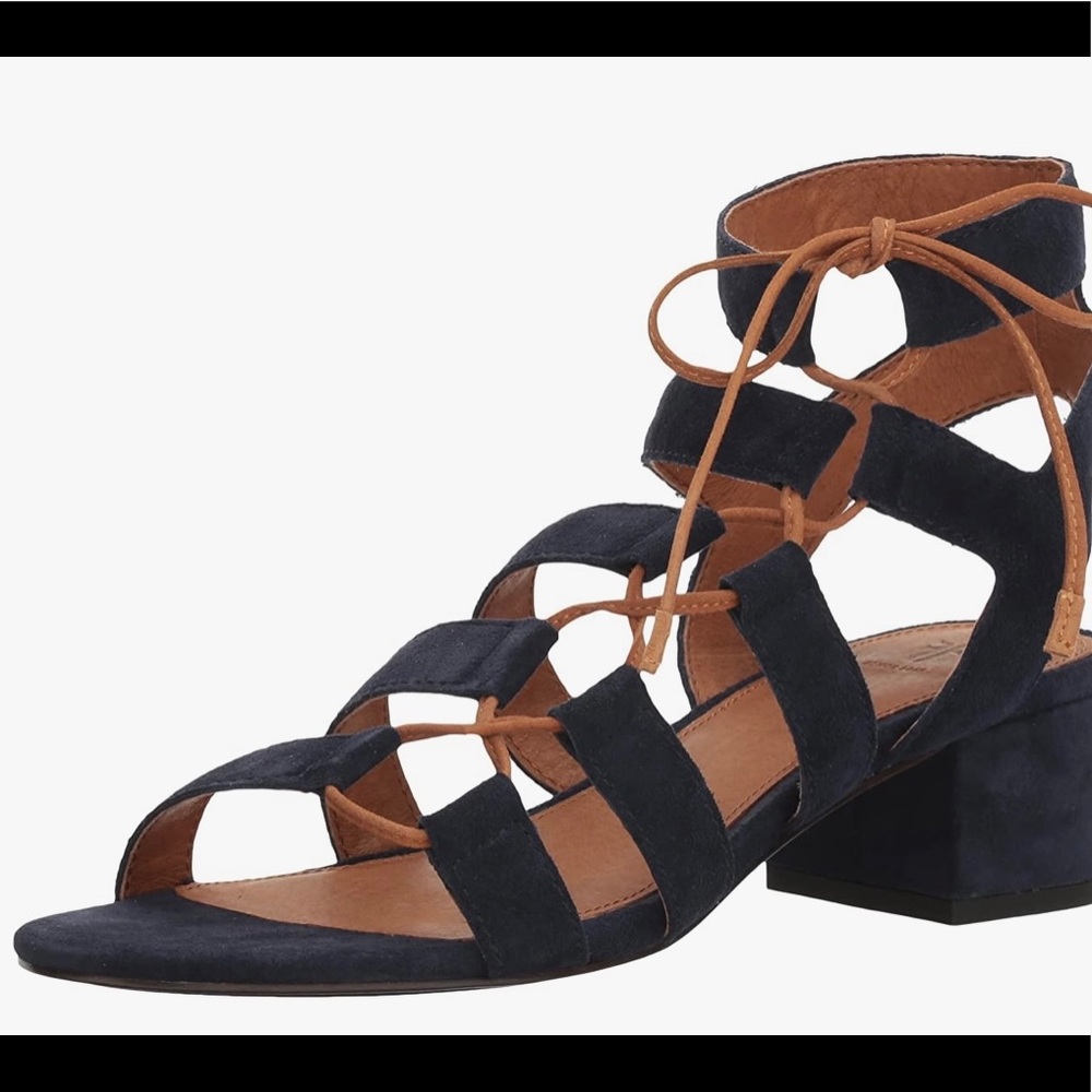 Frye Chrissy Side Ghillie Suede Dress sandals